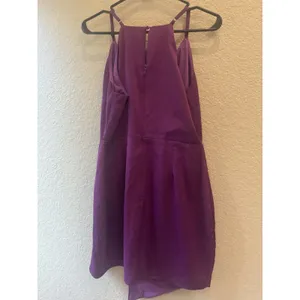 Lulus‎ What a Stunner Purple Satin Asymmetrical Mini Dress Large thumbnail 3