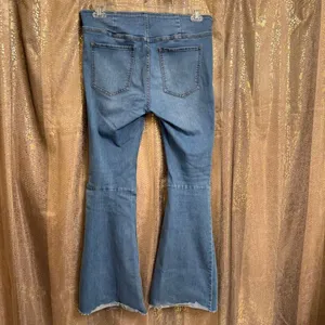 Free People We The Free Penny Pull-On Flare Jeans Light Wash Size 31 thumbnail 2