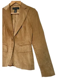 Vintage Banana Republic Blazer Womens 0 Brown Camel Corduroy Career Preppy Y2K thumbnail 5