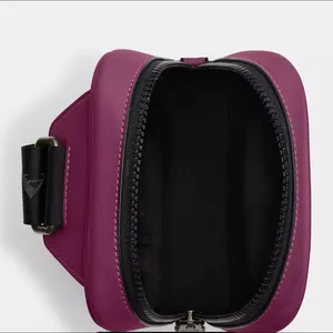 Black Antique NickelDeep Berry Track Pack Calf Leather Crossbody thumbnail 4