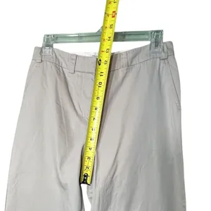 AX Armani Exchange Wide Leg Chino Pants Women's Size 0 Beige High Rise Casual thumbnail 7