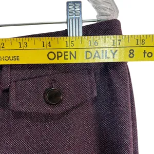 LOFT Original Fit Dress Trouser Woman's Size 10 Maroon Business Professional NWT thumbnail 2