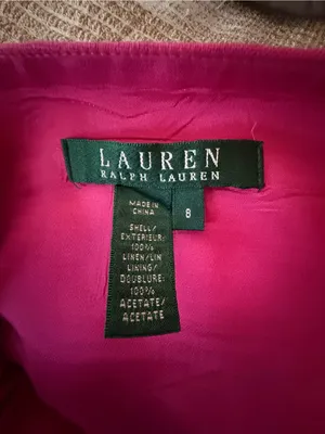 LAUREN RALPH LAUREN Linen Flare Skirt Size 8 thumbnail 7