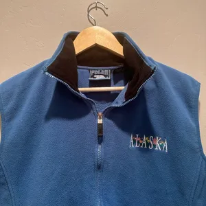 Polar Quality Sportswear Alaska Blue Fleece Zip‎ Up Vest Sz Large Travel Outdoor thumbnail 5