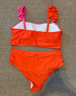 Shein Bikini Set Pink Neon thumbnail 2