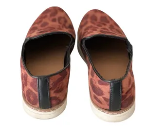 A New Day Slip on Sneakers Leopard Sneakers Brown Black Shoes 6 Animal Print thumbnail 3