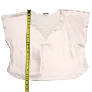 Women’s Cottage Core Elegant Pink Satin Sleepwear Set Size Small ? thumbnail 7