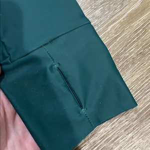 Dark Green Long Sleeve swim dress - forest green with shorts thumbnail 3