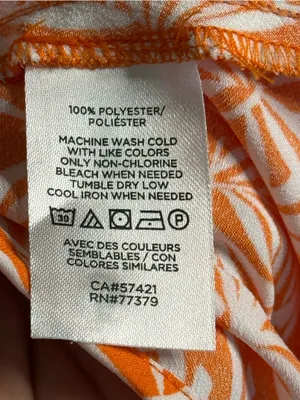 Ann Taylor Factory Orange Tropical Print Maxi Dress Size 6 thumbnail 8