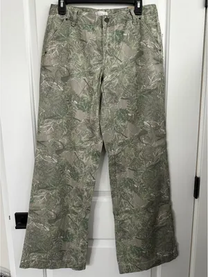 PacSun Tree Camo Low Rise Baggy Pants NWT Camouflage Green Size 27 thumbnail 3