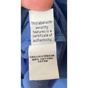 Diane‎ Von Furstenberg Cotton Crepe Roll Tab Sleeve Blouse Blue Size 0 EUC thumbnail 6