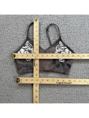 Darc Sport SHE Wolves Seamless Sports Bra Brown Tie Dye 64 of 500 S Adjustable thumbnail 3
