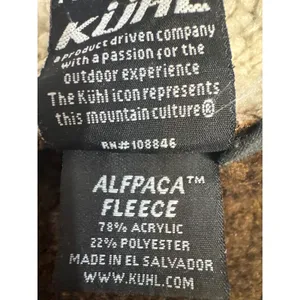 Kuhl Alfpaca Fleece Quarter Zip Pullover Brown Women Large Mock Neck Shearling thumbnail 4