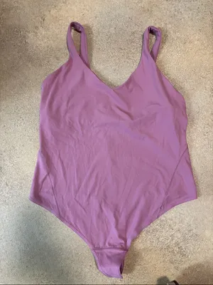 lululemon athletica Mauve Pink V-Neck Bodysuit thumbnail 1