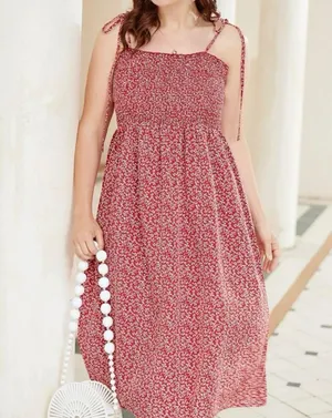 Plus Ditzy Floral Shirred Cami Dress thumbnail 1