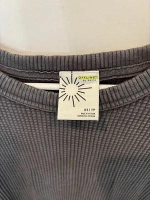 Aerie Waffle Knit Long Sleeve thumbnail 5