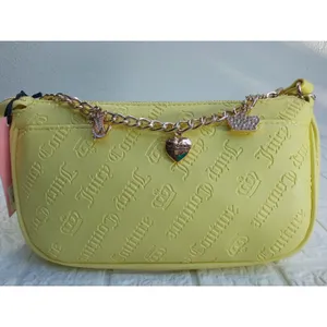 Juicy Couture Shoulder Bag $79 Yellow New Collection Easter Pendants Chain NWT thumbnail 4