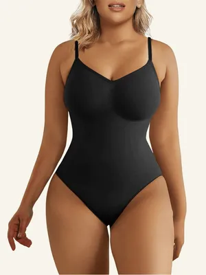 SHAPERX Tummy Control Shapewear Thong Bodysuit Seamless size 4x thumbnail 1