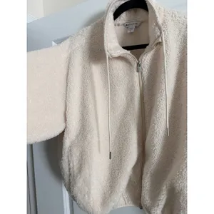 Athleta Cream In the Clouds Full Zip Bouclé Jacket Relaxed Fit Large NWOT thumbnail 6
