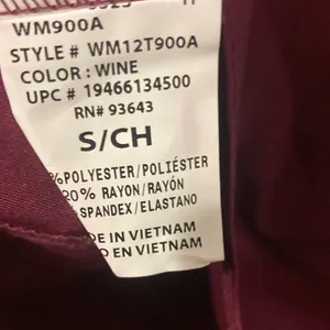 Scrub Star Women’s Size Small Wine Color Scrub Top NWOT thumbnail 7