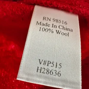 Coldwater Creek Red 100% Wool Hooded Zip Toggle Cardigan Sweater Medium thumbnail 3