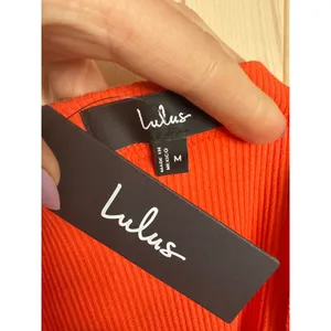NWT Lulus Absolute Edge Orange Sleeveless Two-Piece Bodycon Midi Dress Size M thumbnail 8