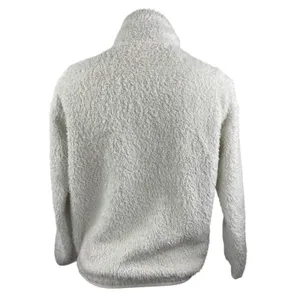 Patagonia Los Gatos Women's White Fleece 1/4 Zip Long Sleeve Sweater Top Sz XXS thumbnail 3