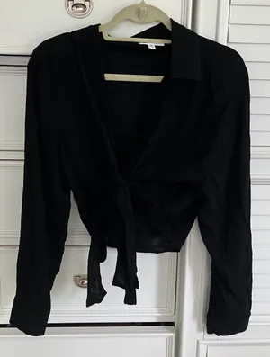 Grey Bandit Black Tie Top thumbnail 2