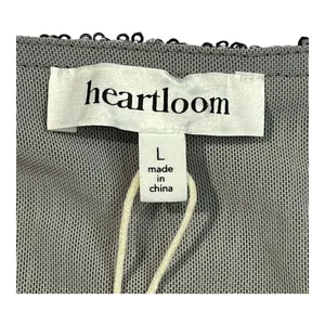 Heartloom‎ Sequin Mini Dress Women Large Silver Wrap V-Neck Cap Sleeve Party New thumbnail 6