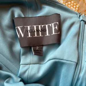 White by Vera Wang Pleated Cross-Back Double Cloth Dress Size 2 nwot thumbnail 3