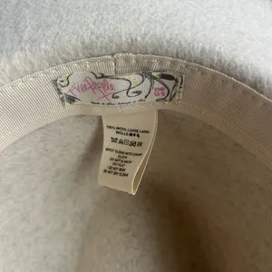 Free People Wythe in French Vanilla Leather Band Boho Festival 100% Wool Hat thumbnail 7