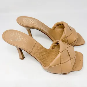 Vince Camuto Brelanie Tan Leather Woven Braided Strap Mule Sandal NEW, Size 8 thumbnail 4
