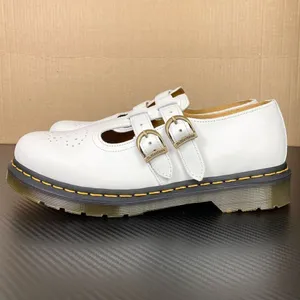 Dr. Marten’s 8065 Maryjane White Smooth Leather Double Strap Shoes Size 10 thumbnail 6