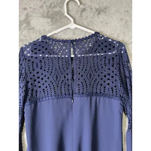Lilly‎ Pulitzer Amenna Bell Sleeve Lace Dress Size 6 Navy Romantic Boho Chic thumbnail 4