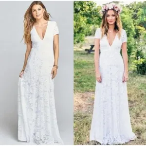 NWT Show Me Your Mumu Elenor Maxi‎ Dress in Lovers Lace White thumbnail 6