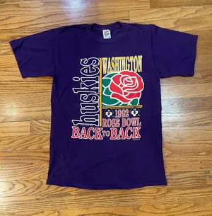 University of Washington UW Purple Washington Huskies Rose Bowl T-Shirt thumbnail 1