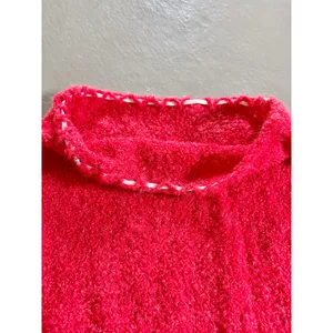 Y2K Cherry Red Fuzzy Knit 3 Piece Set Holiday Party Perfect Size S/M thumbnail 11