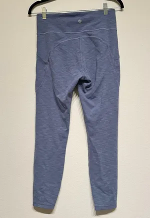 Lululemon Invigorate High Rise Tight 25” Heathered Water Drop Gym Running Size 8 thumbnail 4
