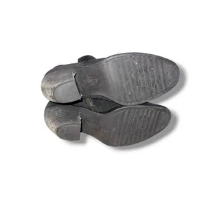 Born Aire Ankle Booties 5.5 Black Suede Slouchy Pointed Toe Stacked Heel Zip‎ thumbnail 10