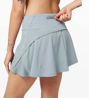 Lululemon Play Off The Pleats Skirt *13"Blue Cast size 12 thumbnail 1