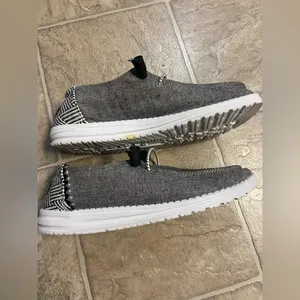 Hey Dude Charcoal Slip-On Shoes thumbnail 3