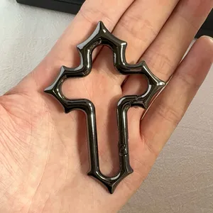 Car Keychain for Men Women Hollow Cross Design Carabiner Keychain Bag Charm thumbnail 5