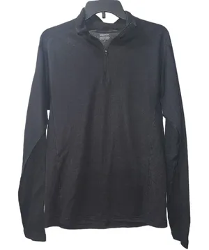 Marmot Pullover Long Sleeve Athletic Shirt Running Training‎ Black S thumbnail 1