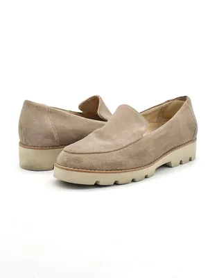 Vionic Kensley Loafers Women’s Size 7.5 Taupe Suede Lug Sole Comfort Shoes thumbnail 4