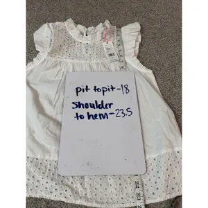 Vineyard Vines White Eyelet Flutter Sleeve Top Ruffle Neck 2W001368 NWT S‎ thumbnail 4