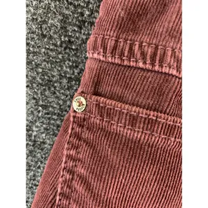 Free People Corduroy Pants Burgundy Wine Skinny Retro Boho Womens Size 28 thumbnail 11