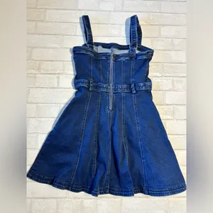 Free People Denim Dress Coastal Cowgirl Size Large thumbnail 3
