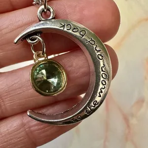 Moon charm pendant necklace thumbnail 5