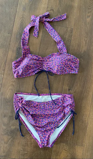 Matilda Jane Sunkissed Swim Take A Dip Floral Bikini Women’s Large thumbnail 1