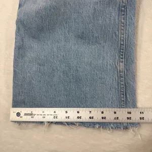 Abercrombie‎ & Fitch The Vintage Flare High Rise Light Wash Raw Hem Jeans 33 16R thumbnail 7